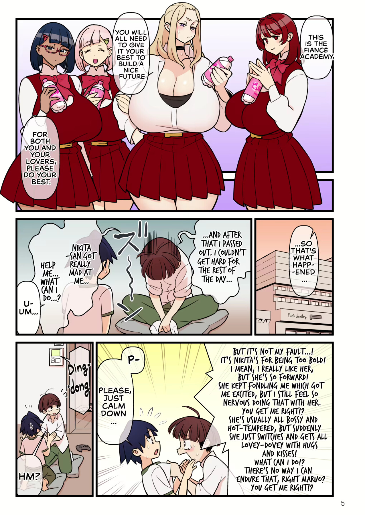 Hentai Manga Comic-Fiance(e) Academy FILE: 01 "First Time Sleeping Over" + The Fiancé Academy FILE: 02 "Second Seduction"-Read-49